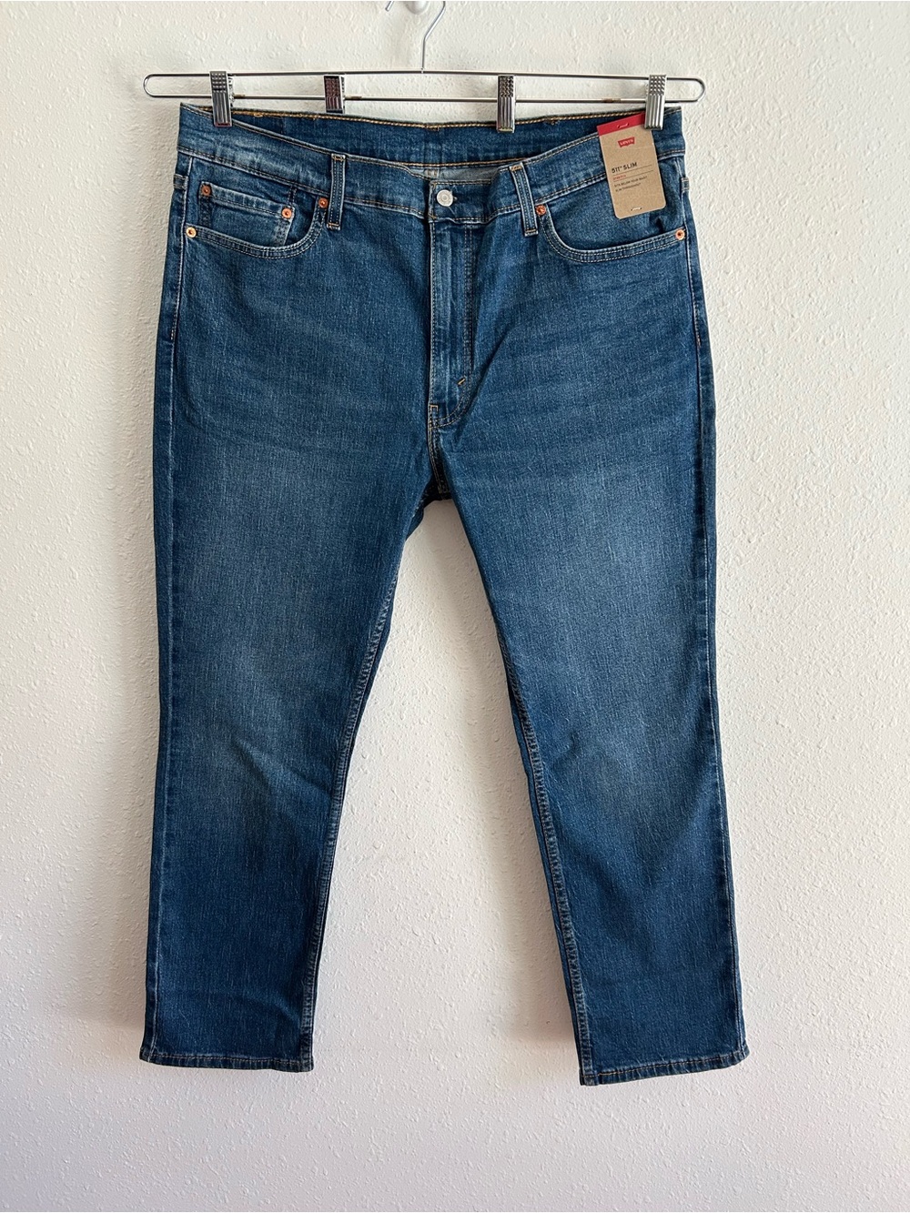 Levi's 511 Slim Jeans Men's Size 40x30 Blue Denim Stretch Classic
